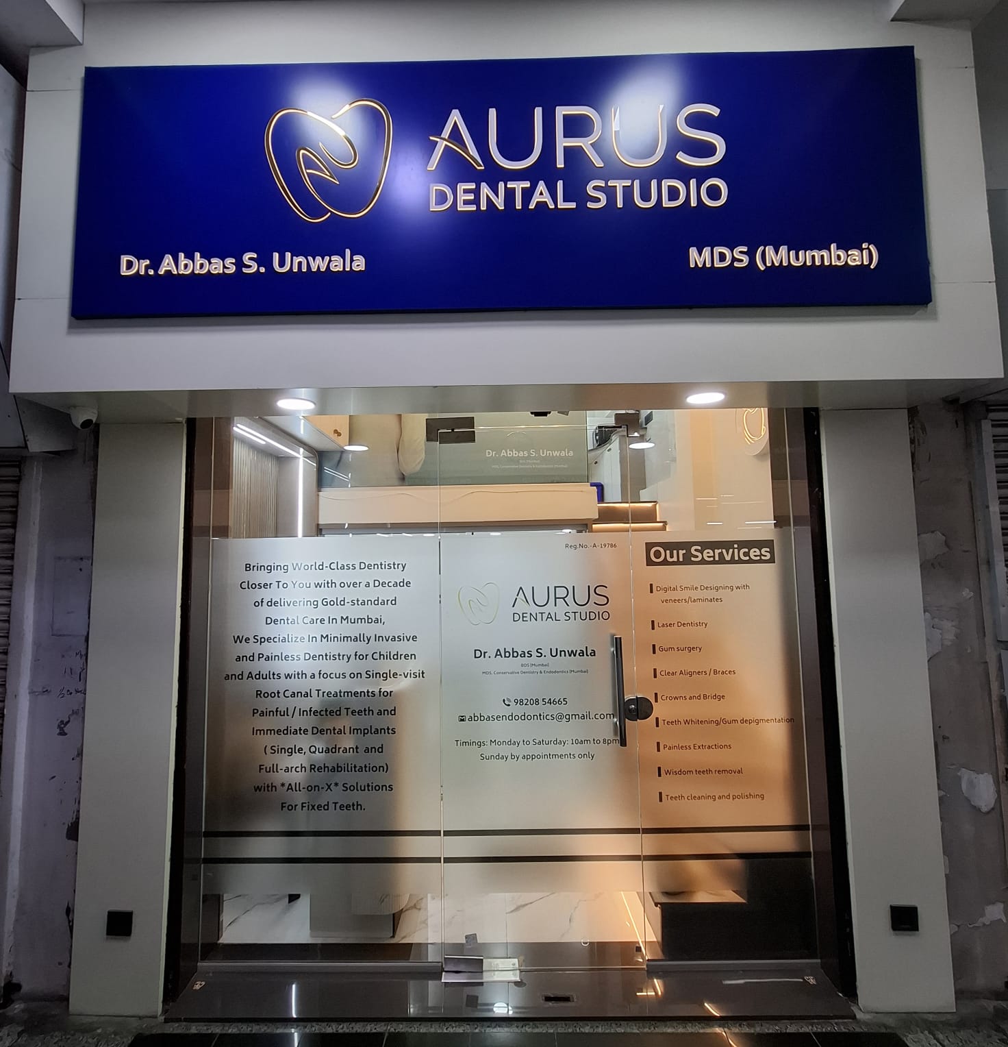 Happy patient showing perfect teeth alignment results